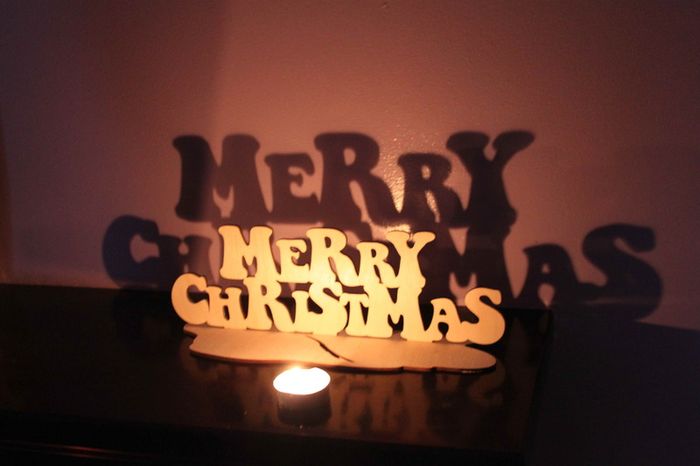 Merry Christmas Wooden House Decorations Xmass Sign