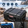 71L IP67 Waterproof Hard Protective Case with Wheels, Foam & Telescopic Handle Image 4