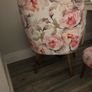 Bedroom chair with matching foot stool Image 4