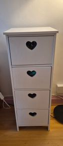 White 4 drawer Storage Unit