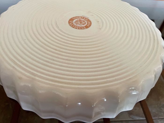 Large Portmeirion Pomona Hoary Morning Apple 10 in 27cm Cottagecore Oven Tart Quiche 1980s