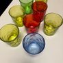 Set of colourful glass Image 3