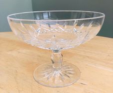Vintage Waterford Crystal Footed Bon Bon Dish