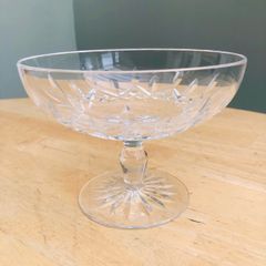 Vintage Waterford Crystal Footed Bon Bon Dish
