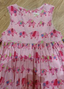 Girls pink dress - size 6-8 years