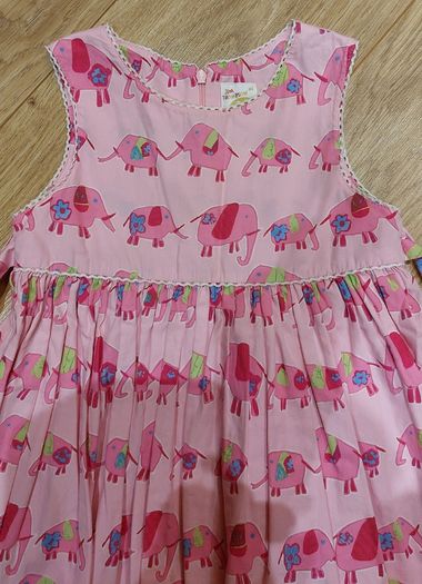 Girls pink dress - size 6-8 years