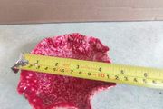 Vintage Bowl, Burnt Red Ruffled Crest Edge Small Dish Or Ashtray