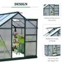 6 x 6ft Walk-In Polycarbonate Greenhouse Image 5