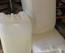 Four of 20 litre Jerry cans HDPE for fuel