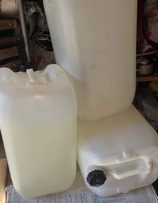 Four of 20 litre Jerry cans HDPE for fuel
