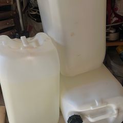 Four of 20 litre Jerry cans HDPE for fuel