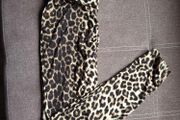 Animal print ruched bum leggings, size 10