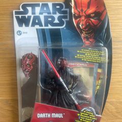 Darth Maul Star Wars Figure On Card. Hasbro. Movie Hero's Line. 2012.