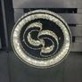 Round crystal L.E.D. Mirrored Chandelier 3 colour change 500mm round Image 2