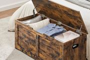 New Vintage Storage Cabinet Shoe Bench (Rustic brown) FREE P&amp;P