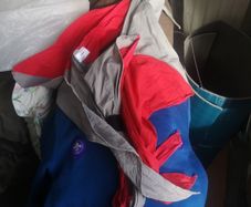 3 scout scarfs 10 each hiking boots worn once 20 euro