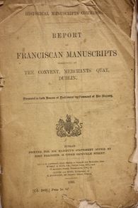 Report on Franciscan Manuscripts.