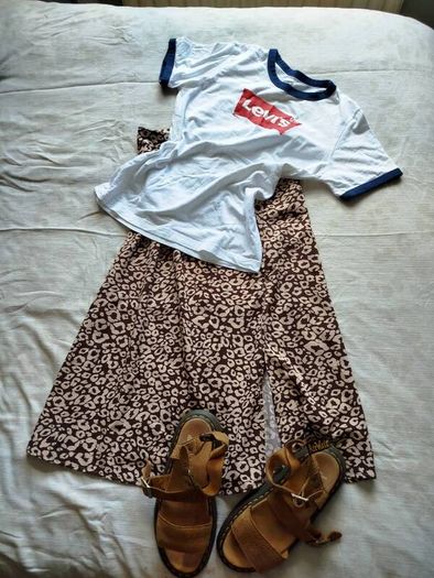 Animal print skirt