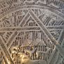 Vintage Middle East Egyptian Geometric brass engraved Tray for wall hanging. 38 CM. Dimeter Image 7