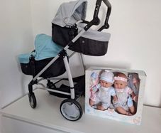 dolls and double buggy