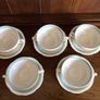 Alfred Meakin 1950s Harvest Bouquet 5 Soup bowls and saucers Coupes Image 2