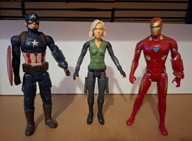 Captain America Black Widow & Ironman (12inch)