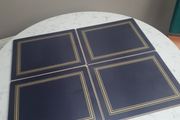4 Oxford Blue Lady Clare Place Mats