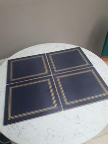 4 Oxford Blue Lady Clare Place Mats