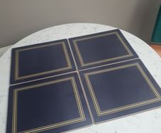4 Oxford Blue Lady Clare Place Mats