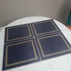 4 Oxford Blue Lady Clare Place Mats