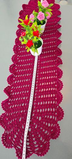 Handmade Crochet Table Runner