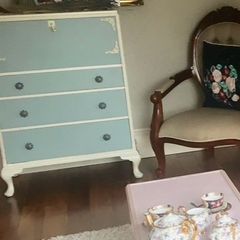 Antique French style writing bureau
