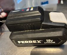 Ferrex 18v lithium battery & charger