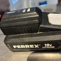 Ferrex 18v lithium battery & charger