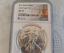 2020 NGC ms70 American Silver Eagle 1oz coin