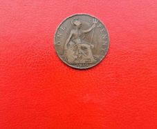 1919 British Penny 1d