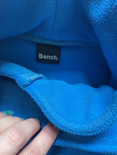 blue fitted bench fleece high neck size10