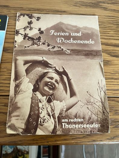 Collection of vintage tourist booklets and hotel brochures