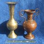 Two vintage metal vases (Indian brass & one of copper) Image 4