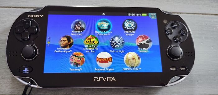 Psvita 1004 Oled Modded Henkaku 128gb Original Charger Excellent