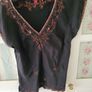 Beautiful Mnsoon Black 100%silk Top Image 8