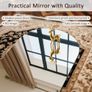 Arch Bathroom Mirror 45x60cm Frameless Wall Mirror, Modern HD Glass Decorative Arched Wall Mirrors for Bathroom Hallway Living Room Bedroom Walls Image 3
