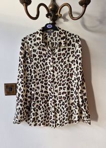 Cream leopard ladies shirt
