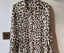 Cream leopard ladies shirt