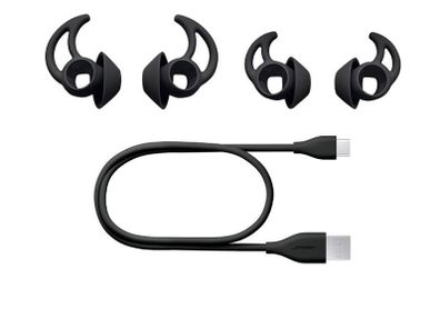 Bose quiet comfort Earbuds 3 pairs silicone tips stayhear max with original usb charge cable