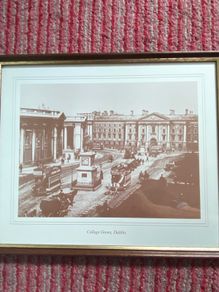 Vintage Dublin College Green print