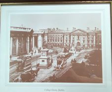 Vintage Dublin College Green print