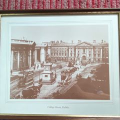 Vintage Dublin College Green print