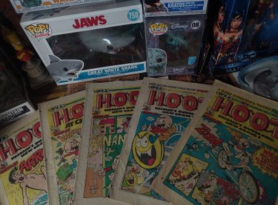 Hoot ! 5 Issues ! Issue #1, #2, #7, #10, #25 ! 1985-1986 ! by D.C. Thomson & Co !