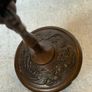 Pair Of Antique Bronze Boshan Incense Burners - Bronze Image 5